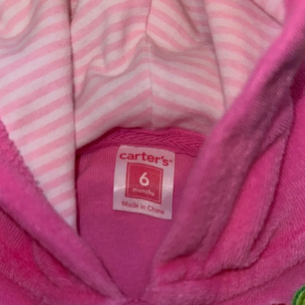 Carter's Pink Kids Swim Coverup with Flower